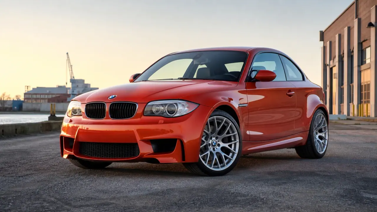 BMW 1M Coupe provider-generated article hero image with the car positioned for a live editorial header