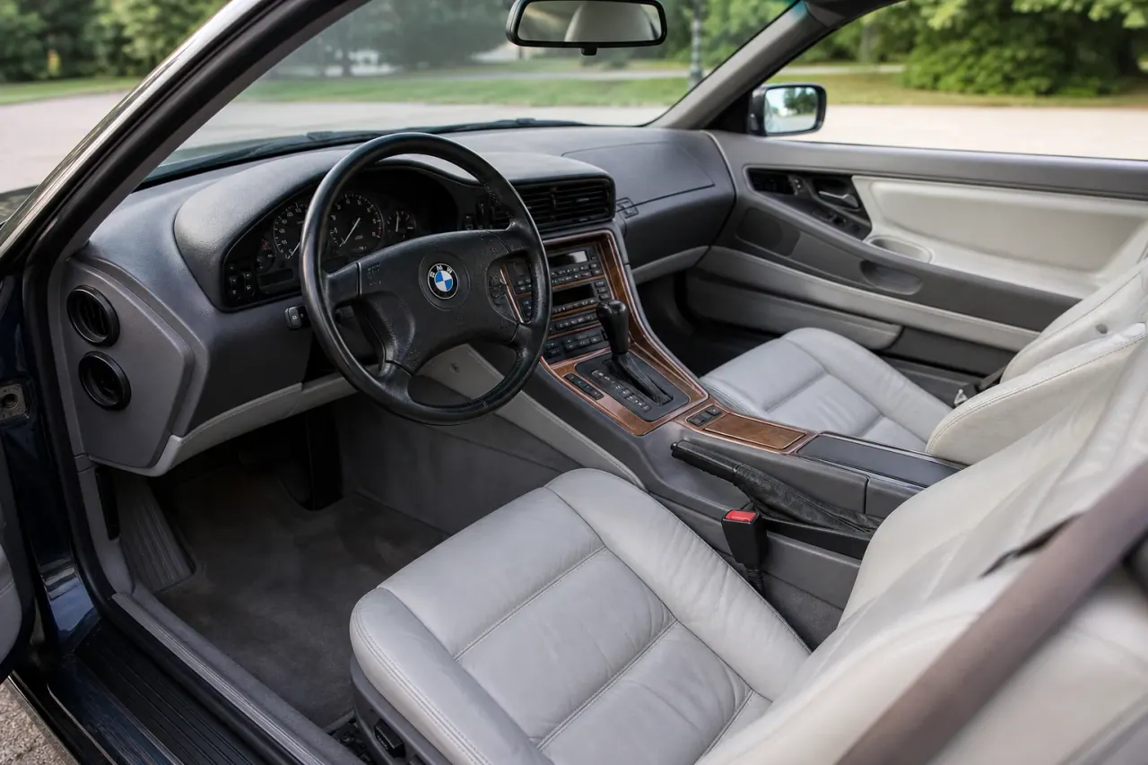 BMW 850CSi vs E31 840Ci: The Wedge GT Inspection Guide interior image from the MxTicleCars provider package