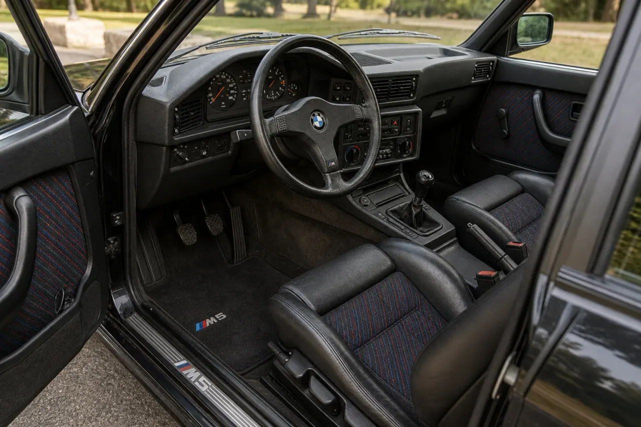 BMW E28 M5 Original M Sedan Inspection Guide interior image from the MxTicleCars provider package