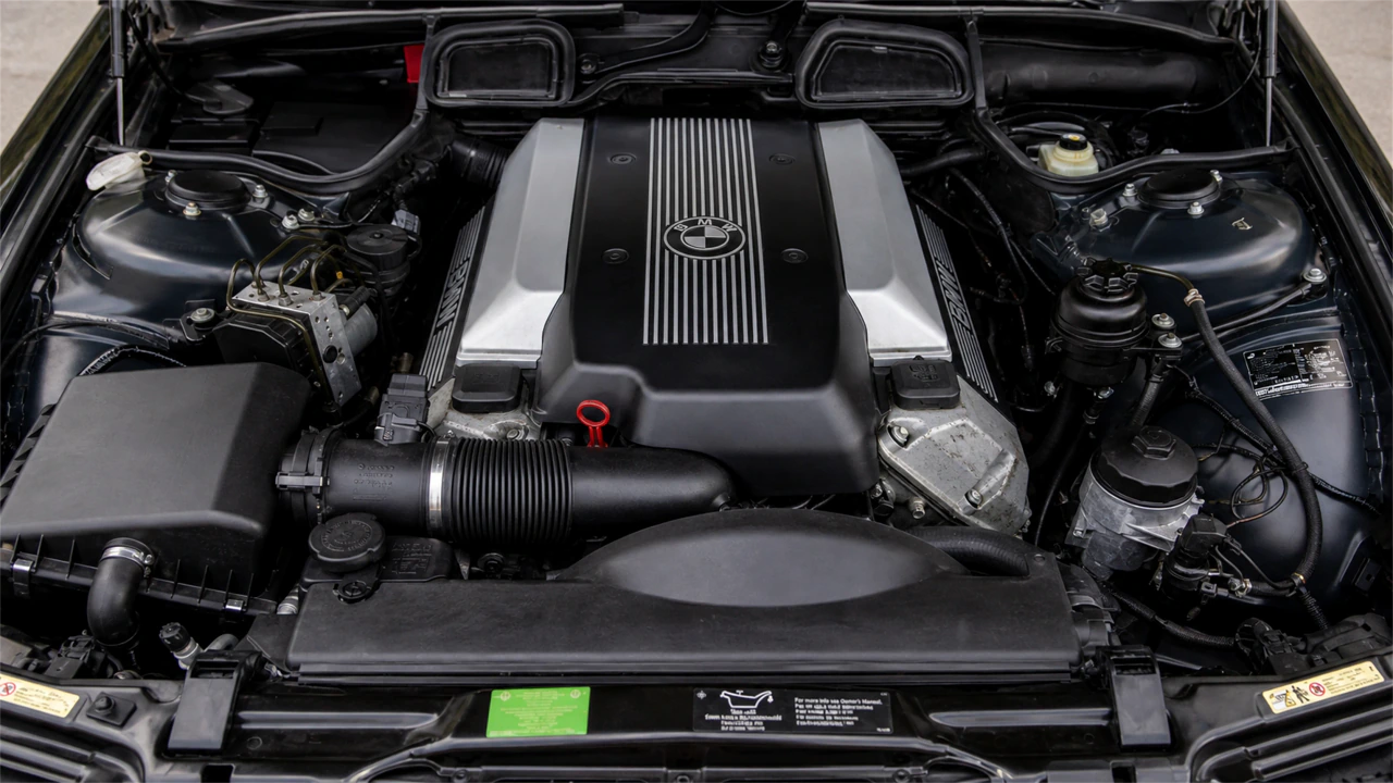 BMW E38 740i Sport (1999-2001) Inspection Guide engine bay image