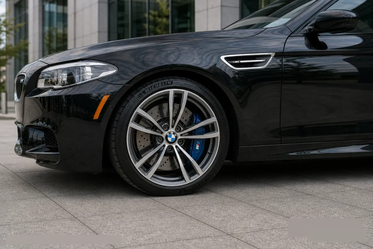 BMW F10 M5 S63TU DCT And Manual Buyer Guide wheel, brake, and originality support visual from the MxTicleCars provider package