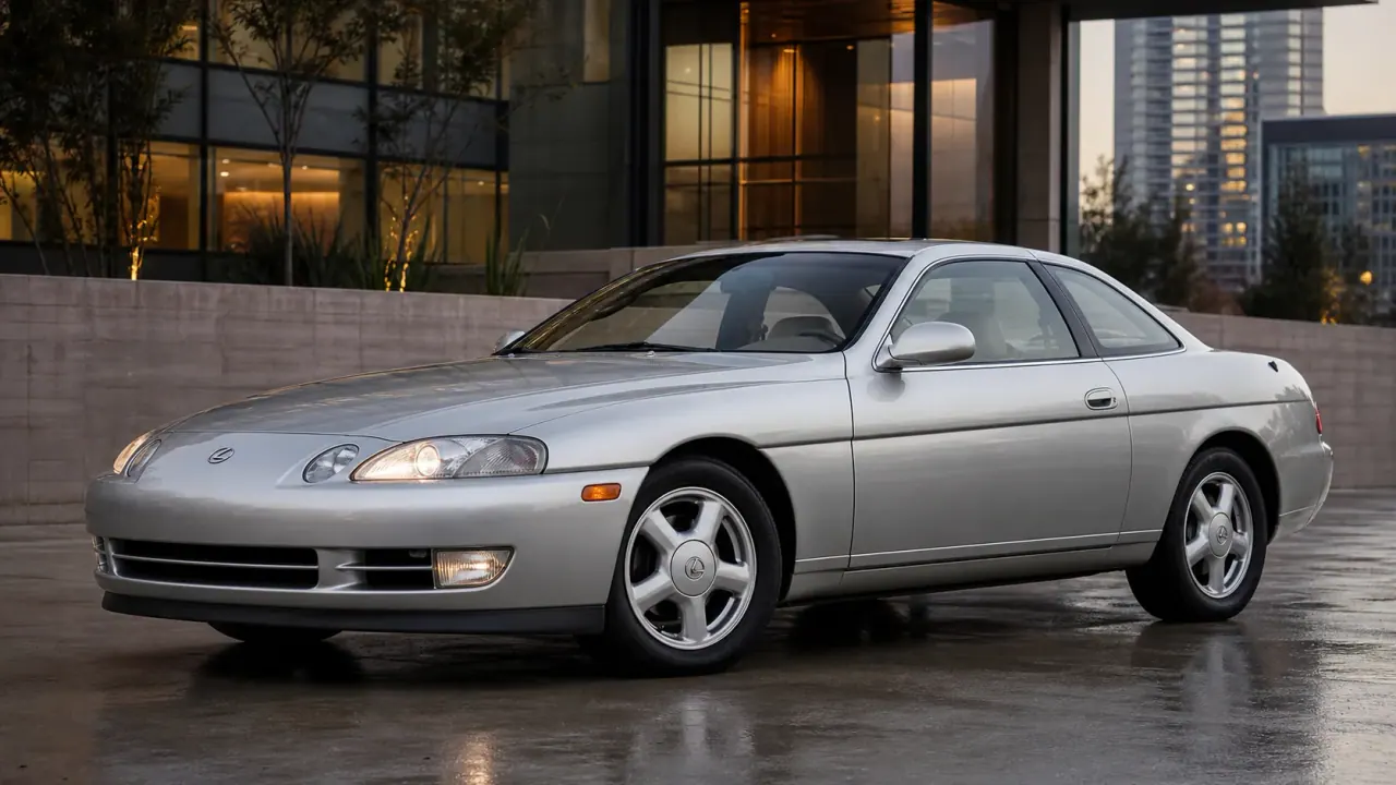 Lexus SC300 and Toyota Soarer JZZ30 provider-generated article hero image with the car positioned for a live editorial header