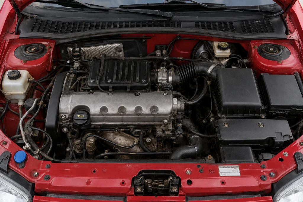 Peugeot 306 GTI-6/Rallye variklio skyriaus vaizdas