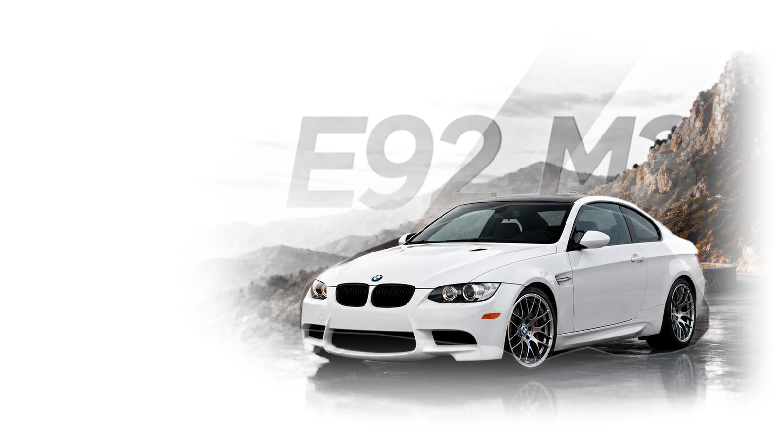 BMW E92 M3 provider-generated article hero image with the car positioned for a live editorial header