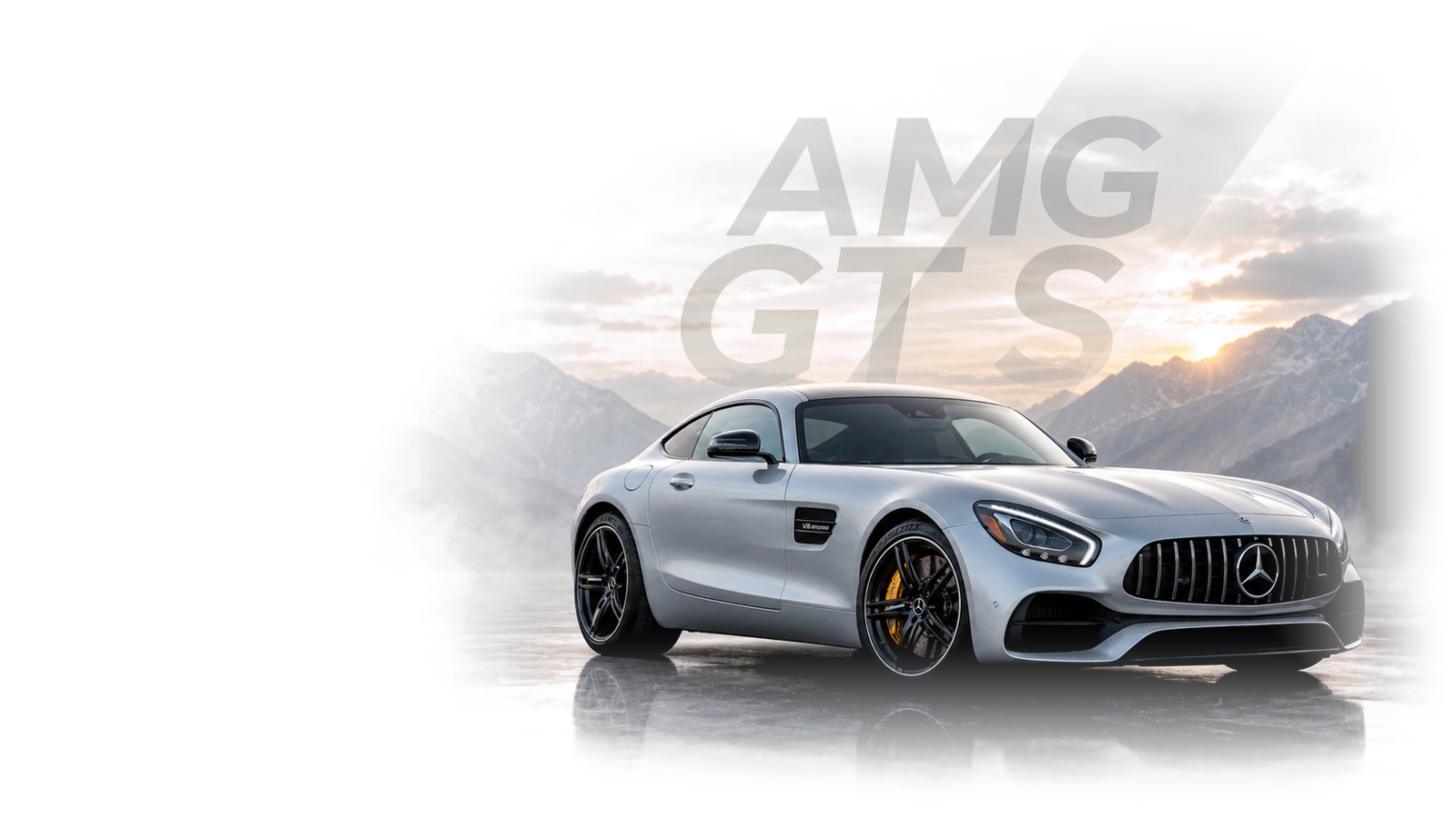 Mercedes-AMG GT S provider-generated article hero image with the car positioned for a live editorial header