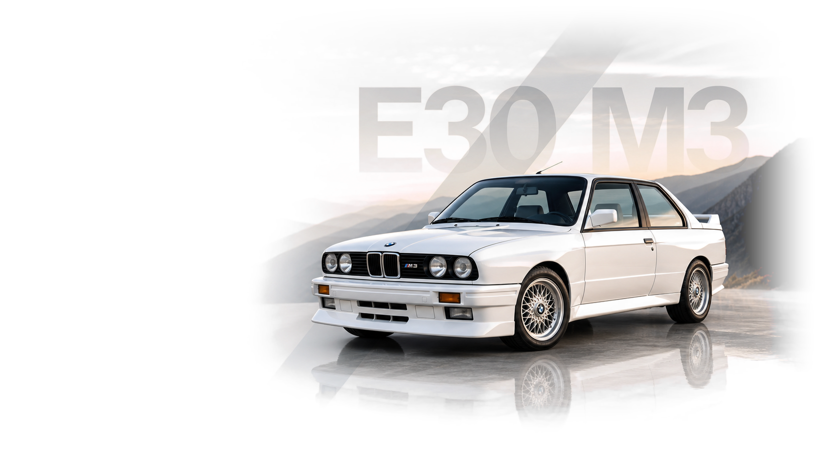 BMW E30 M3 kupė techninis herojus