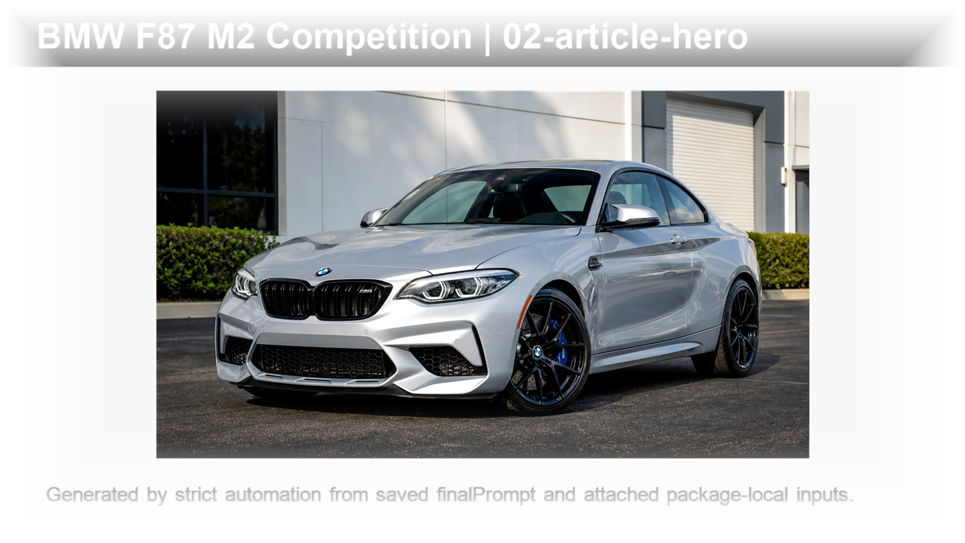 BMW F87 M2 Competition Inspection Guide article hero image