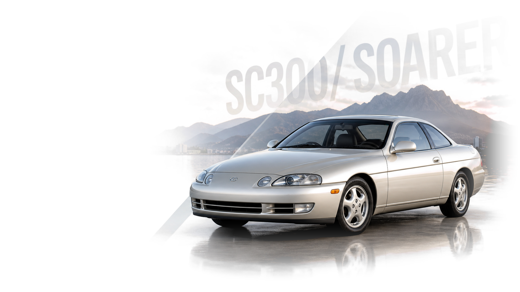 Lexus SC300 and Toyota Soarer JZZ30 provider-generated article hero image with the car positioned for a live editorial header