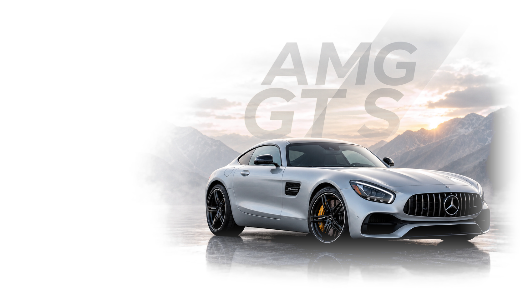 Mercedes-AMG GT S provider-generated article hero image with the car positioned for a live editorial header